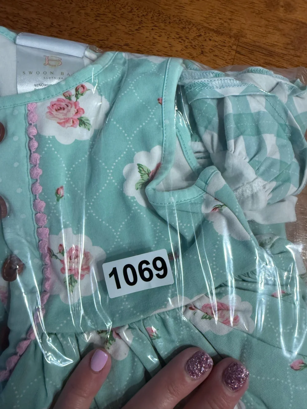 Swoon Baby Mint Green Floral Twirl Dress Ruffle Pocket Girls Size 7